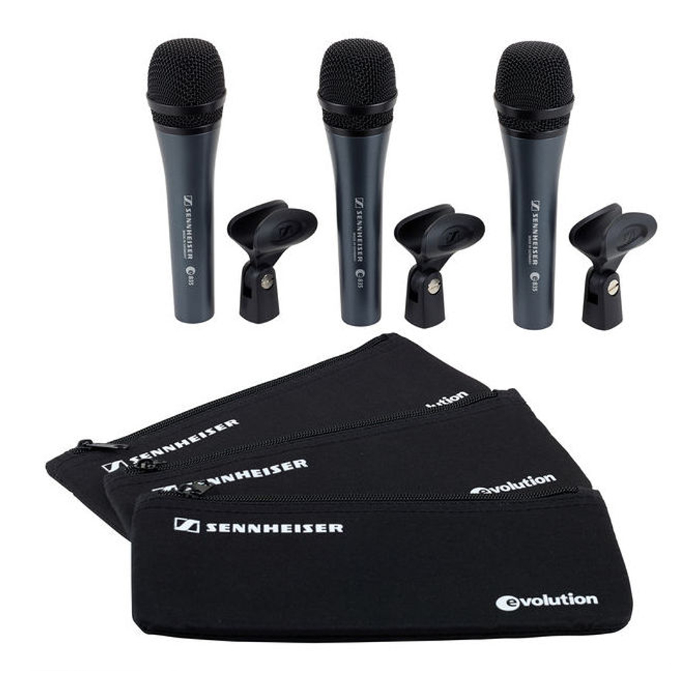 3-PACK E 835 комплект из трех микрофонов Sennheiser
